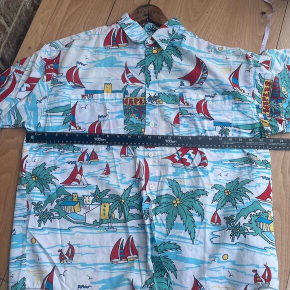 Vintage Hawaiian Shirt LG Vibrant Men’s Button Up By Catalina Beach‎ Naples FL. - Picture 5 of 8